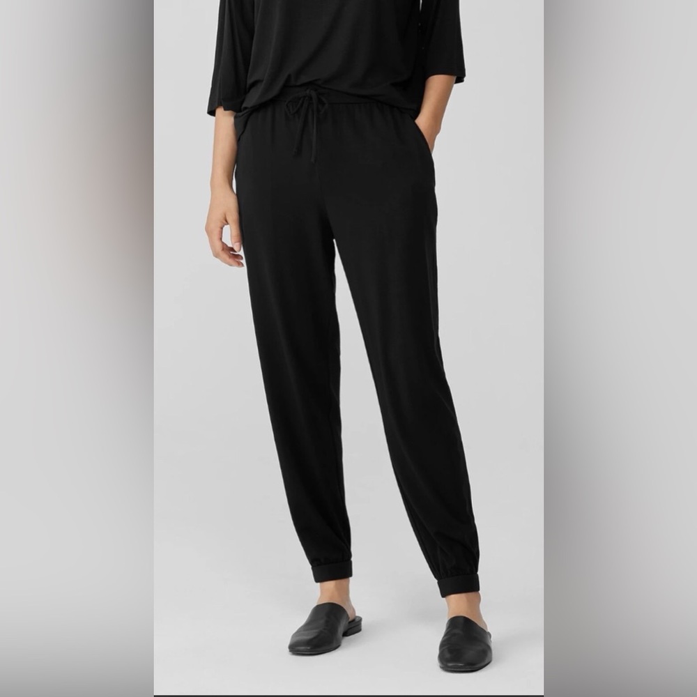 Eileen Fisher Classic Black Joggers